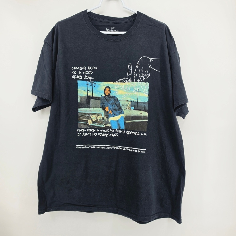Boyz N The Hood Movie Graphic T-Shirt XL Black Ice Cube Doughboy Thirty Single